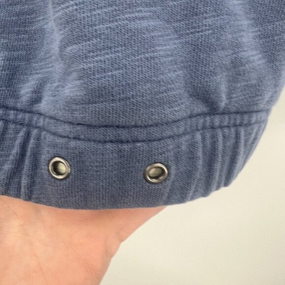 L.L. Bean Signature Blue Oversized 100% Cotton Hooded Sweatshirt Women's Large - Picture 3 of 6